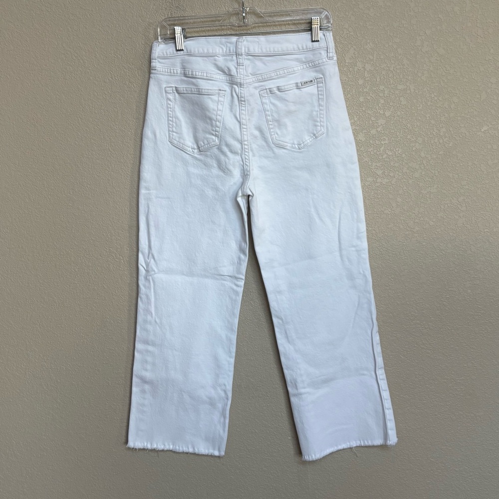 Joe's Jeans White Cropped Ankle Jeans - Picture 3 of 9